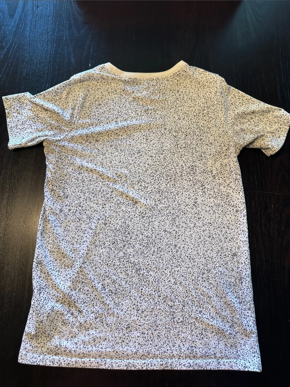 Nike White Speckle Tee with Red Swoosh